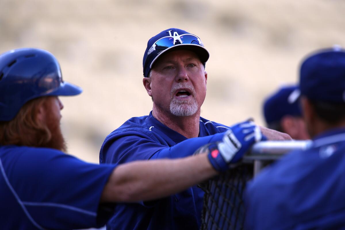 Mark McGwire leaves Dodgers to be Padres bench coach - Los Angeles Times