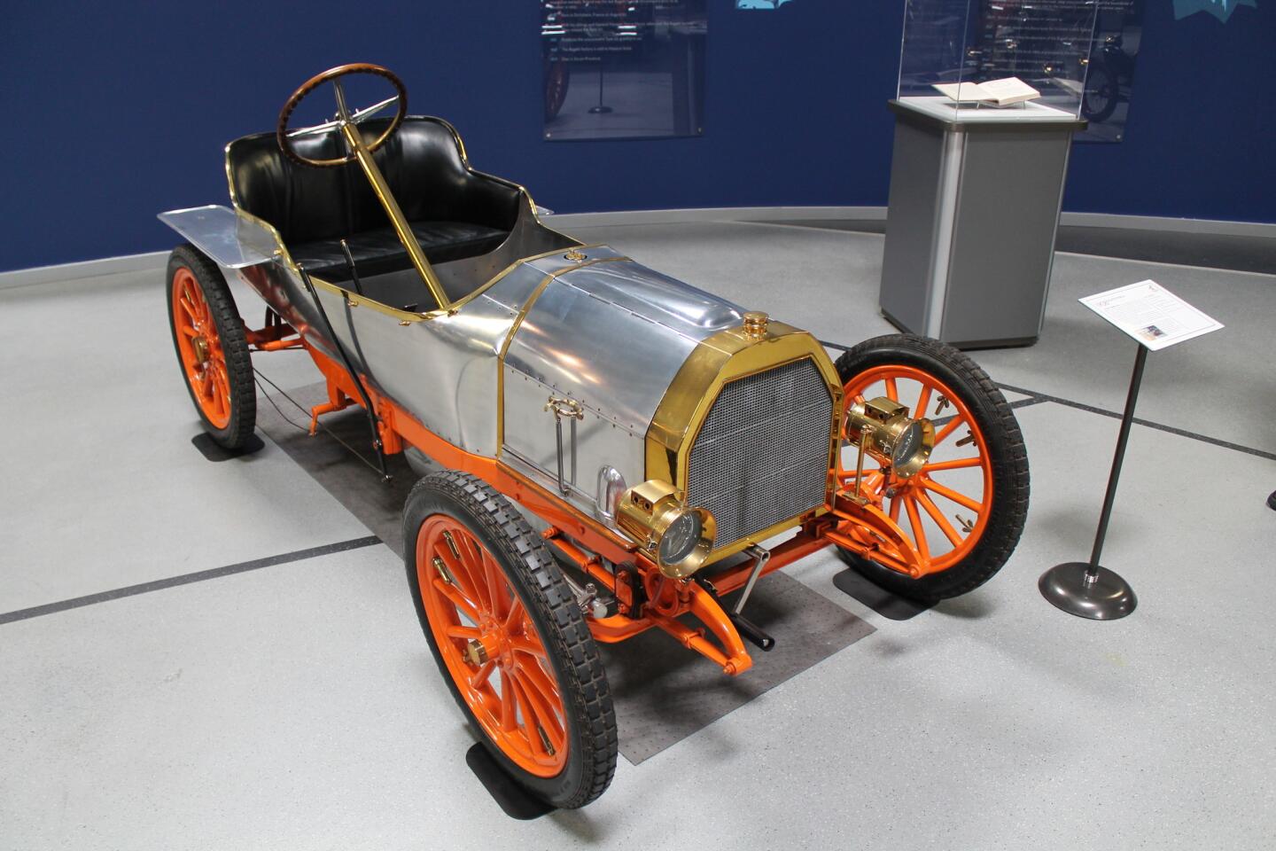 The first Bugatti car ever built, a lightweight prototype from 1908 called the Type 10.