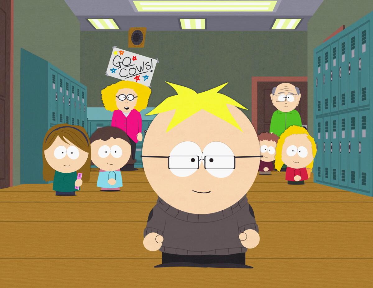 Still frame from a "South Park" episode.