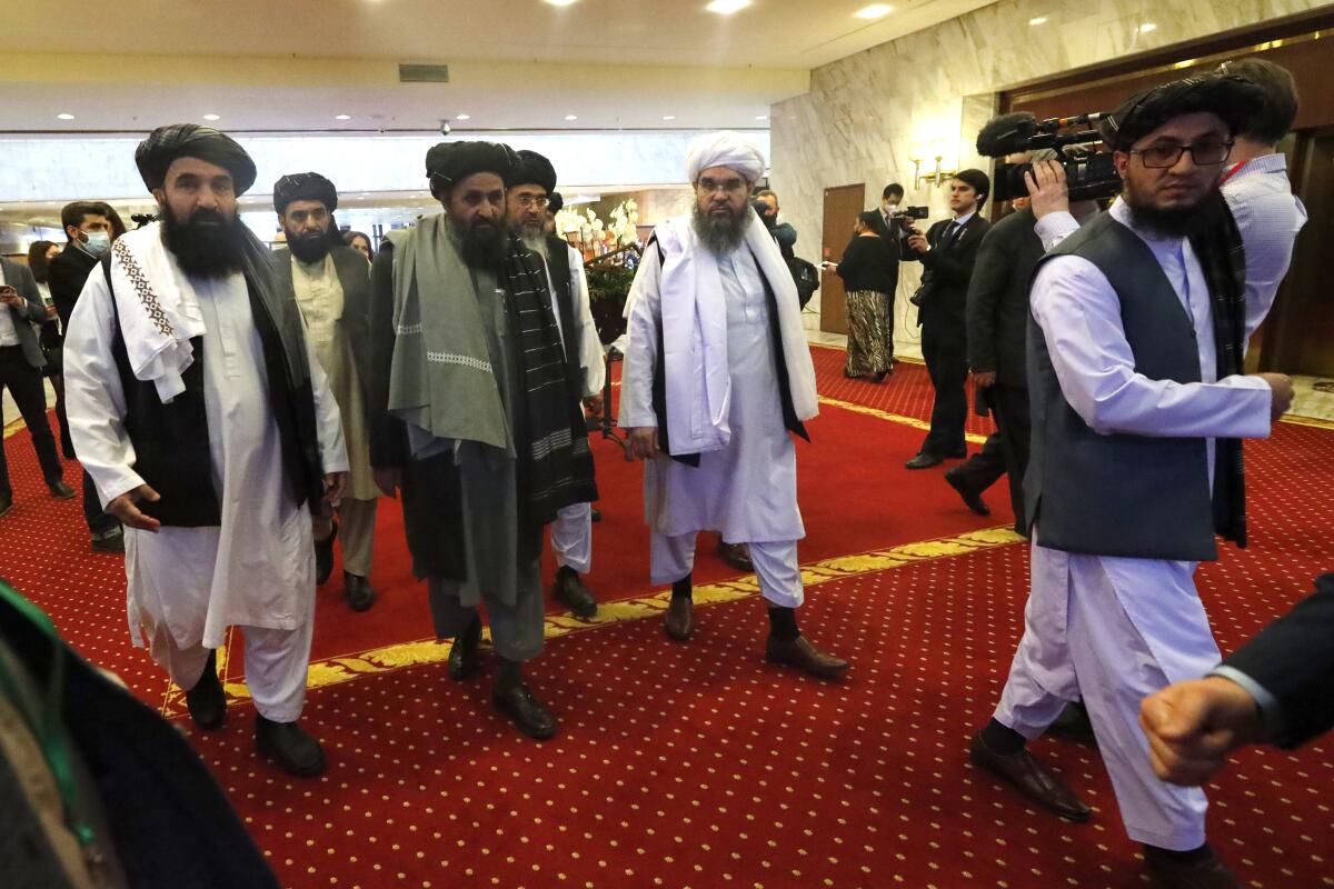 Taliban leaders in Moscow