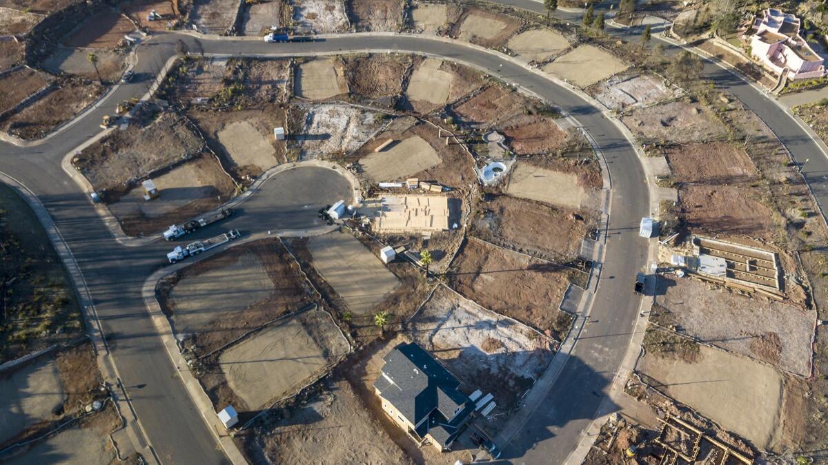 Few homes are under construction in a Fountaingrove subdivision in Santa Rosa.