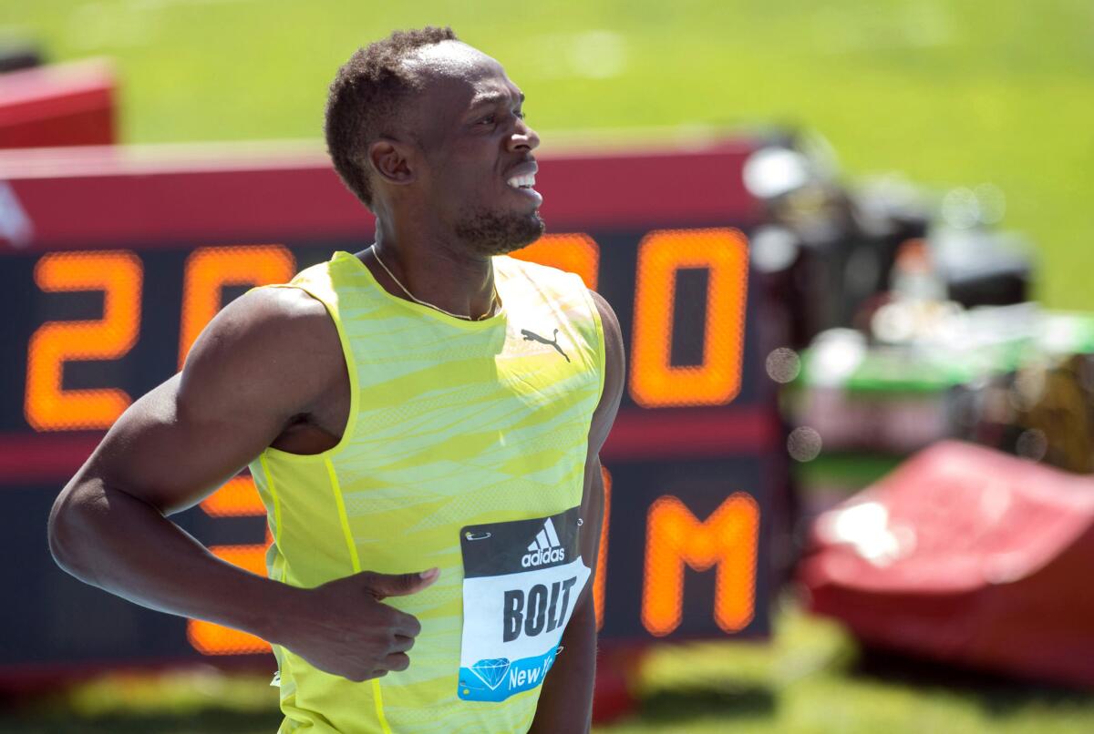 Usain Bolt withdrew from two previous competitions but said he is ready to race again.