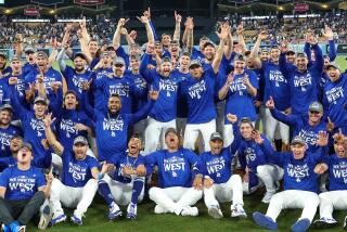 Los Angeles, CA, Thursday, September 26, 2024 - The LA Dodgers celebrate winning.