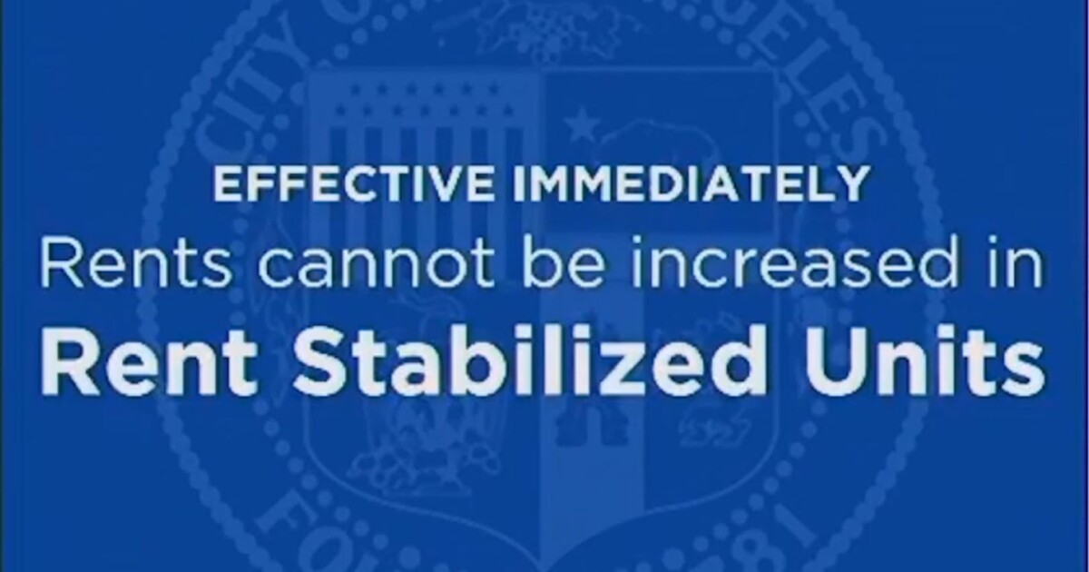 Coronavirus L A Freezes Rent For Thousands Of Apartments