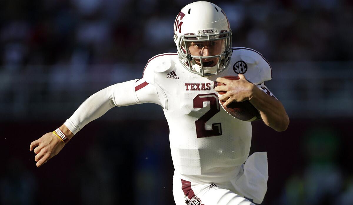 Johnny Manziel was a celebrated quarterback at Texas A&M but the NFL draft experts are torn on how high he might go in the first round Thursday.