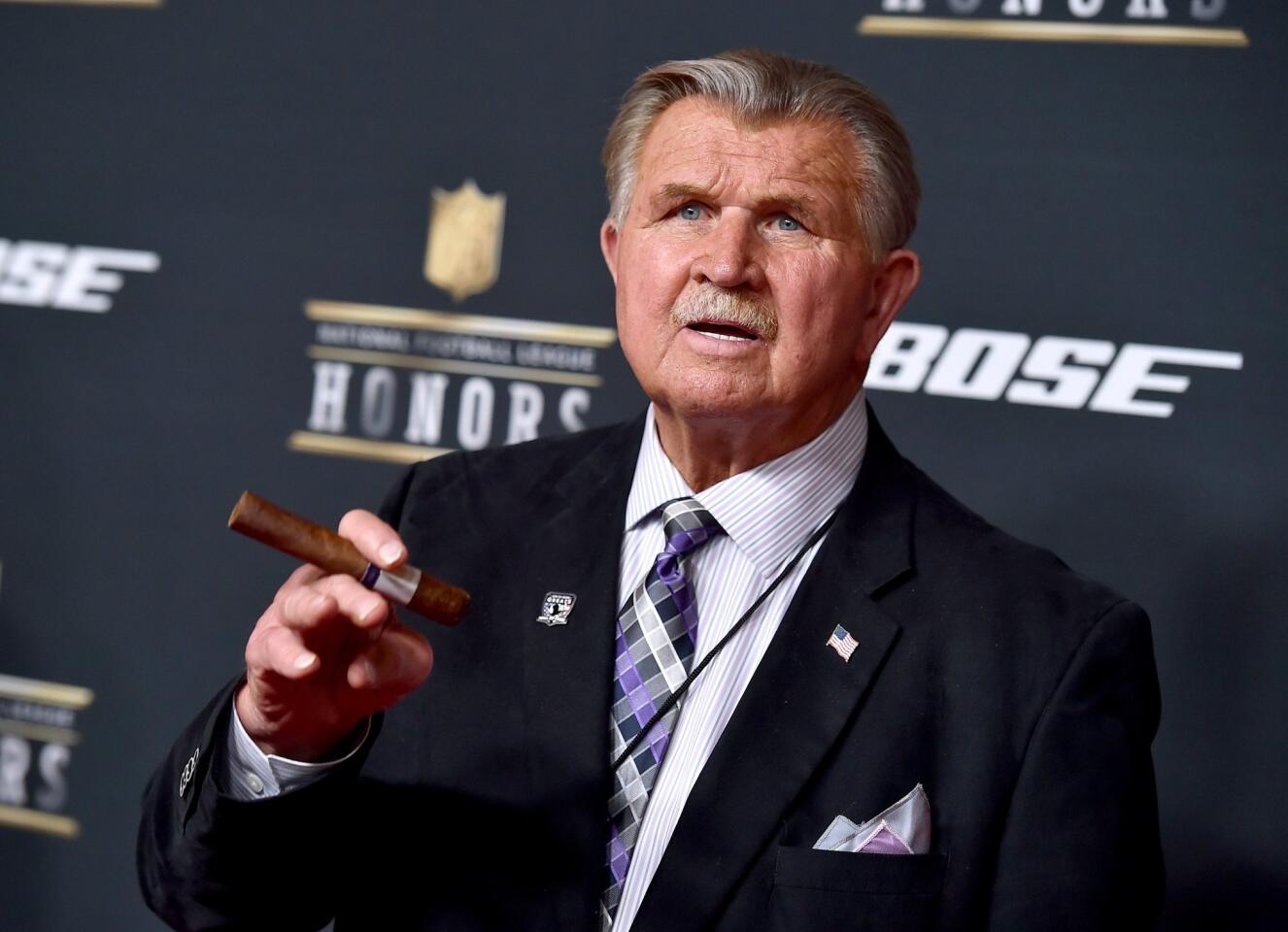 Mike Ditka arrives at the fifth annual NFL Honors at the Bill Graham Civic Auditorium on Feb. 6, 2016, in San Francisco.