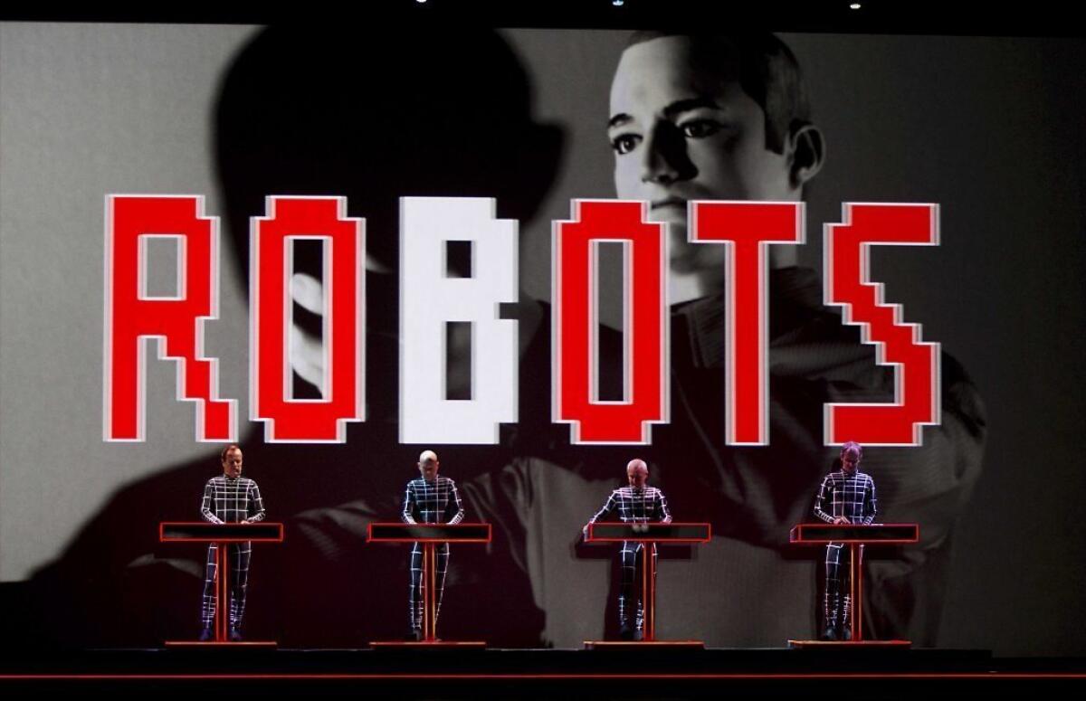The German electronic band Kraftwerk will perform eight of its albums at Disney Hall in March.