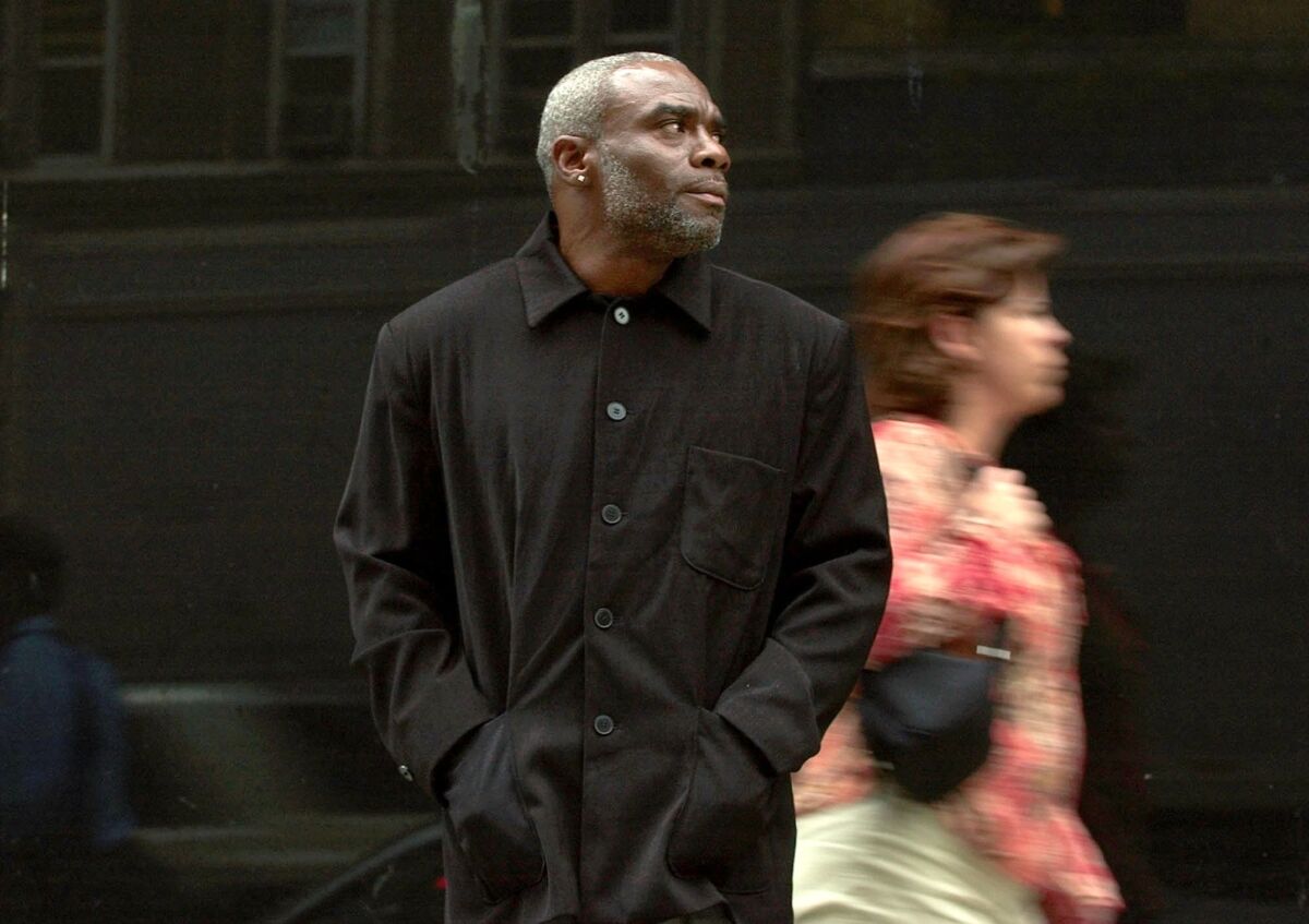 Frederick Daye, of Des Moines, Iowa, poses for a photo in New York, Thursday, May 8, 2003. Daye was one of the first people in the United States to be exonerated using DNA when he was cleared of rape, kidnapping and other crimes in 1994. AP Photo/Gregory Bull Gregory Bull — AP Photo