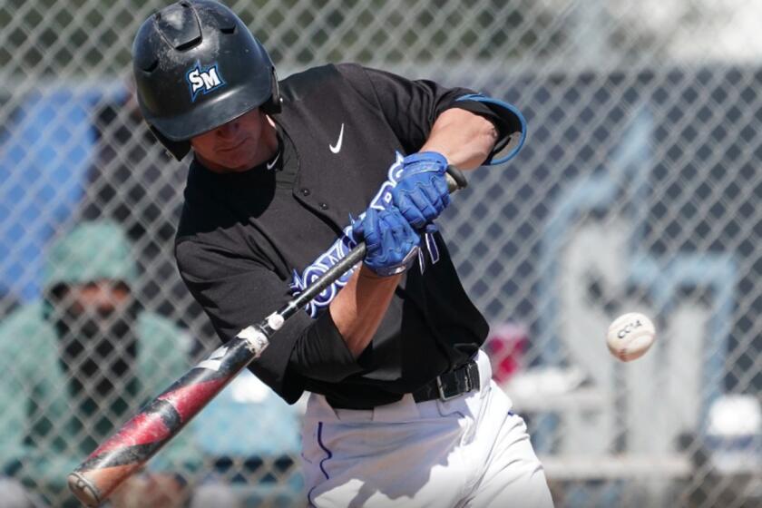 Cal State San Marcos second baseman Luke Reece hit a solo home run against Cal Poly Pomona to get Cougars on scoreboard.