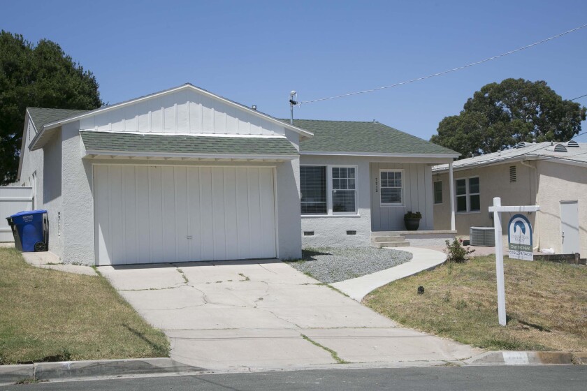 The median home price in San Diego County is $590,000. This was a home for around that same price on Watson Way last summer.