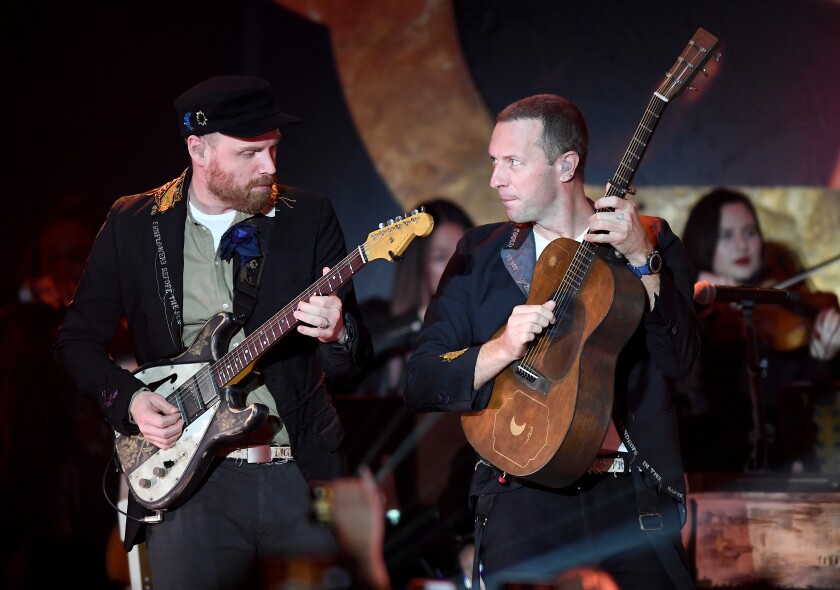 Coldplay’s Chris Martin and Jonny Buckland