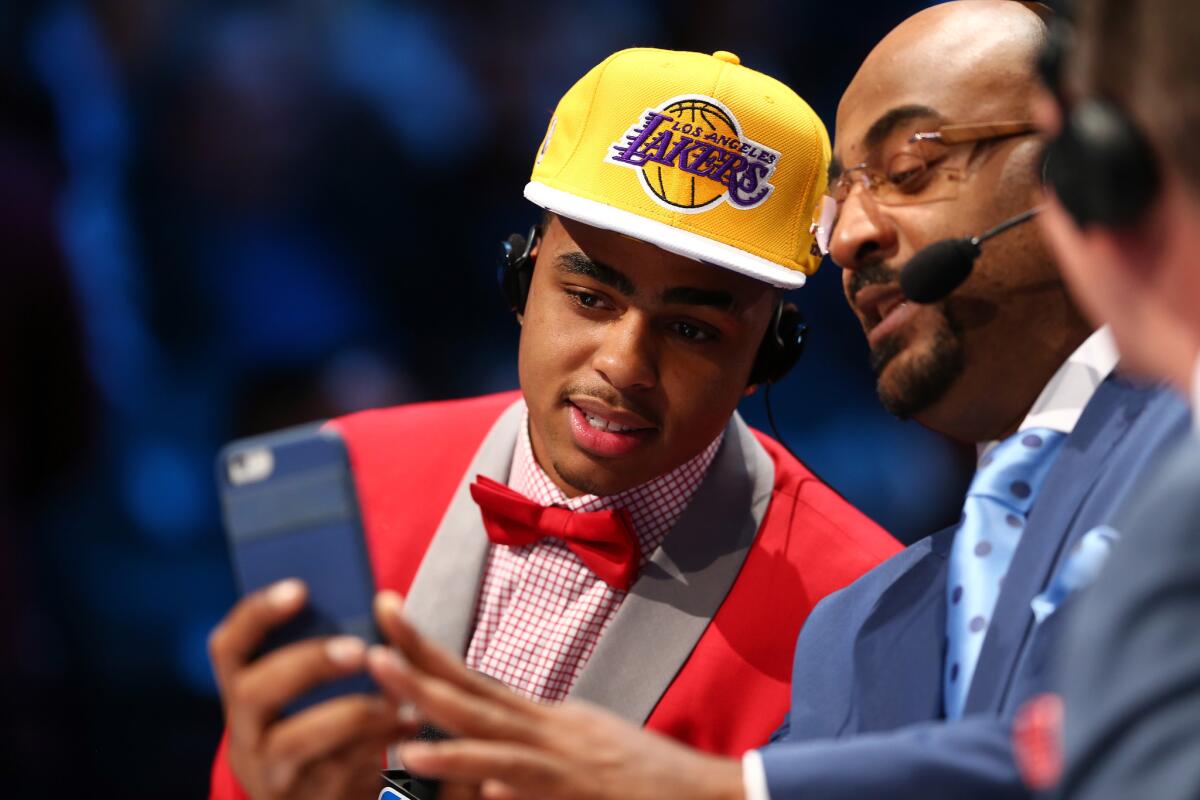 D'Angelo Russell fue el seleccionado de los Lakers.