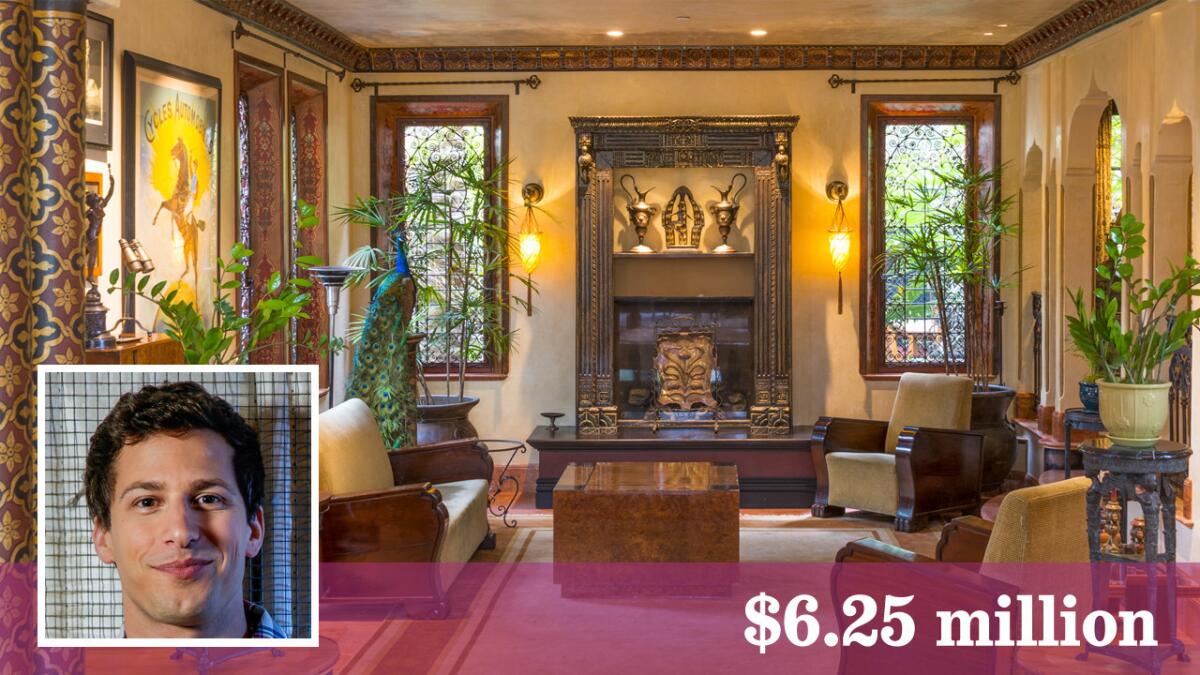 The "Saturday Night Live" star paid $6.25 million for the Hollywood Hills property once lived in by Charlie Chaplin and Mary Astor.