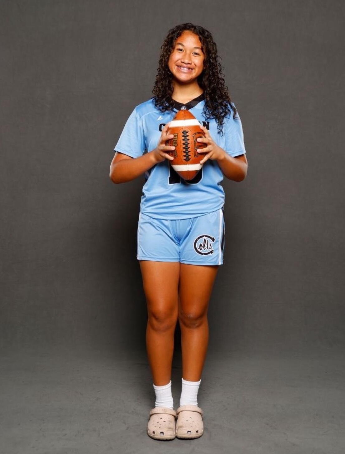 Pualani Olotoa-Le’au, a sophomore, has been contributing to Carson in flag football and softball.