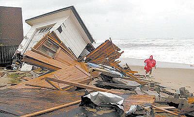 The hurricane ravaged North Carolina's Outer Banks last year. An even stronger storm could hit this year, William Gray says.