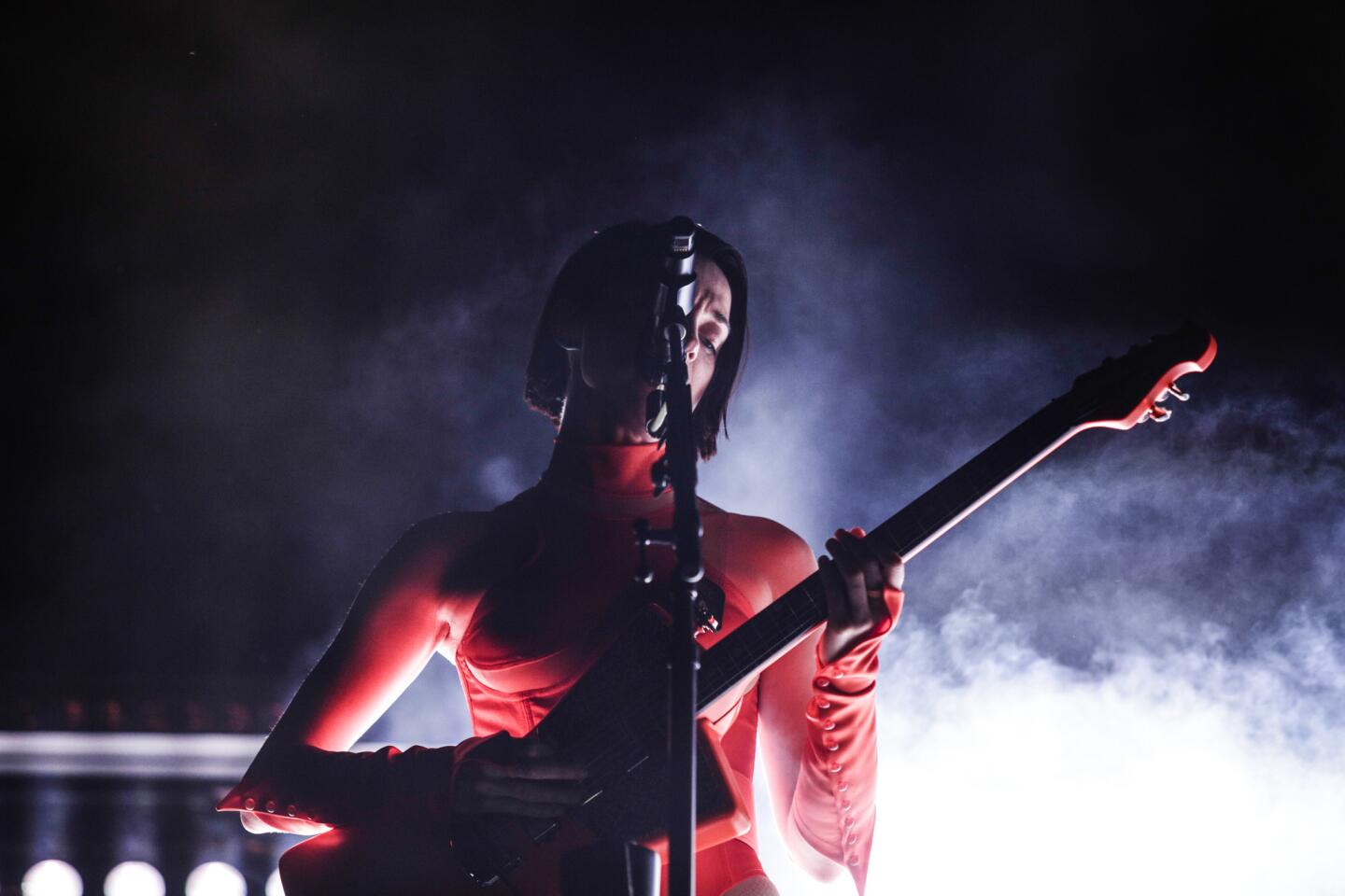 St. Vincent performs at Coachella during Week 2, 2018.