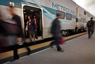 Al Seib??Los Angeles Times METROLINK outlined planned improvements in a report to the California High-Speed Rail Authority.