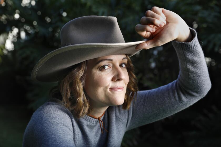 LOS ANGELES, CALIFORNIA--OCT. 3, 2019--Singer-songwriter Brandi Carlile will soon perform her take on Joni Mitchell's "Blue" album in its entirety. She is also one of the new all-female country supergroup The Highwomen. Photographed in Hollywood on Oct. 3, 2019. (Carolyn Cole/Los Angeles Times)