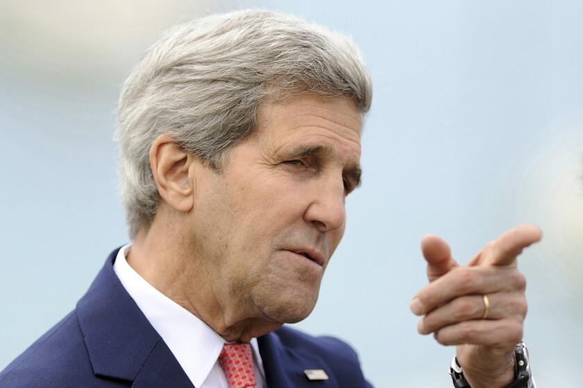 U.S. Secretary of State John F. Kerry had some words of warning for Taliban detainees.