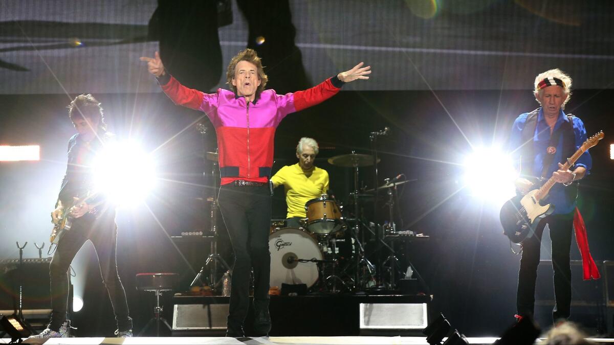 The Rolling Stones perform during October's Desert Trip festival in Indio.