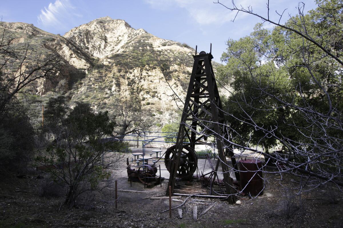 The remains of Southern California's first commercial oil well, Pico No. 4.
