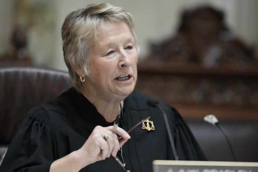 FILE - Wisconsin Supreme Court Justice Ann Walsh Bradley is seen during a public hearing, Sept. 7, 2023, in Madison, Wis. Bradley announced Thursday, April 11, 2024, that she will not seek another term, setting up a high-stakes fight for control of the battleground state's highest court. (AP Photo/Morry Gash, File)