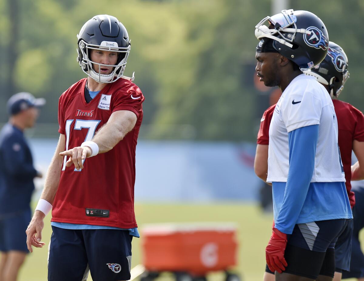 Titans finally unveil offense with Julio Jones vs. Cardinals - The San  Diego Union-Tribune