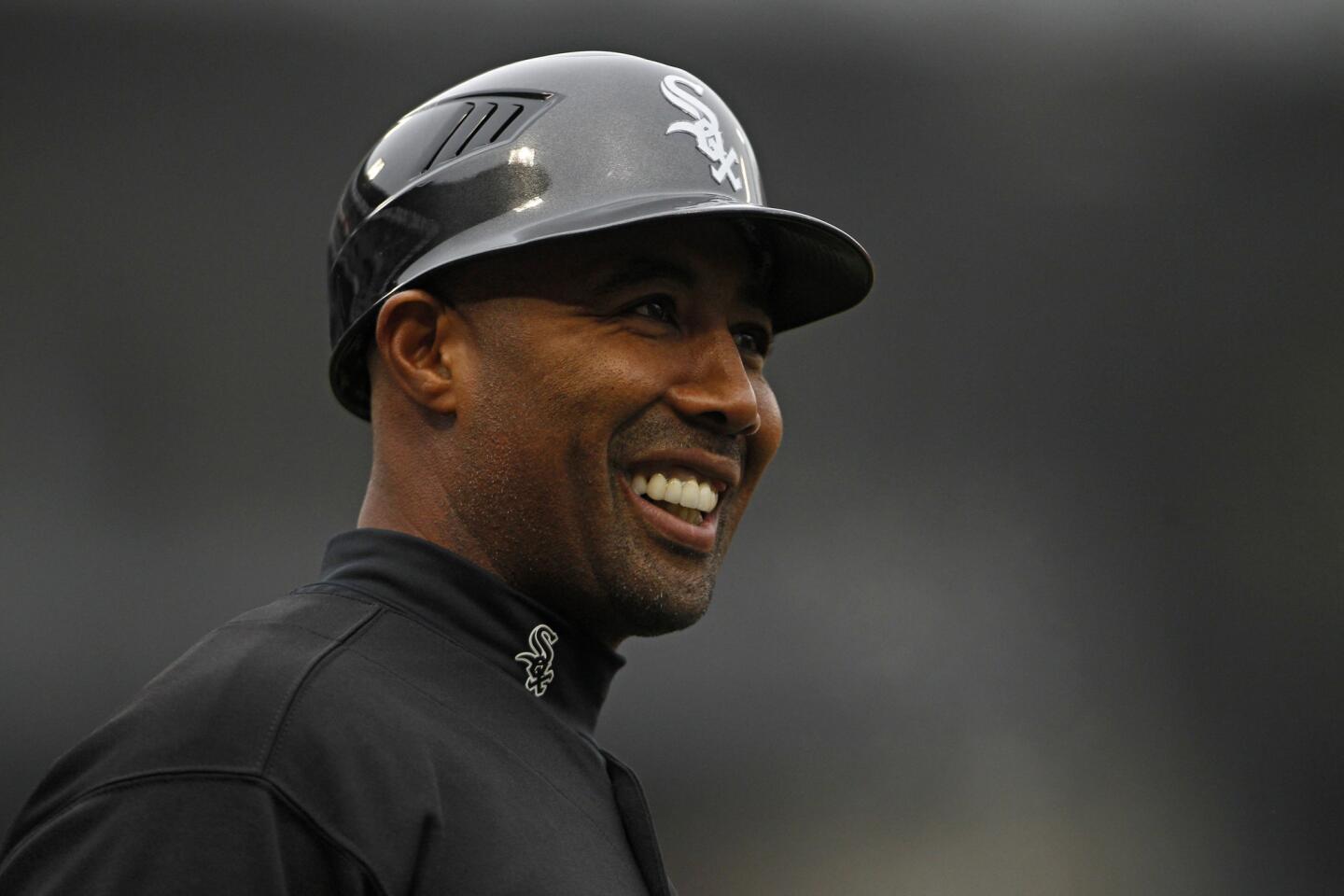 White Sox first base coach Harold Baines during a 2011 game against the Rays at U.S. Cellular Field.
