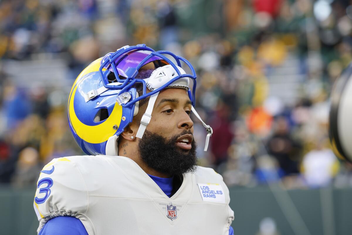 Rams' Odell Beckham Jr. suffers injury, but should play Sunday