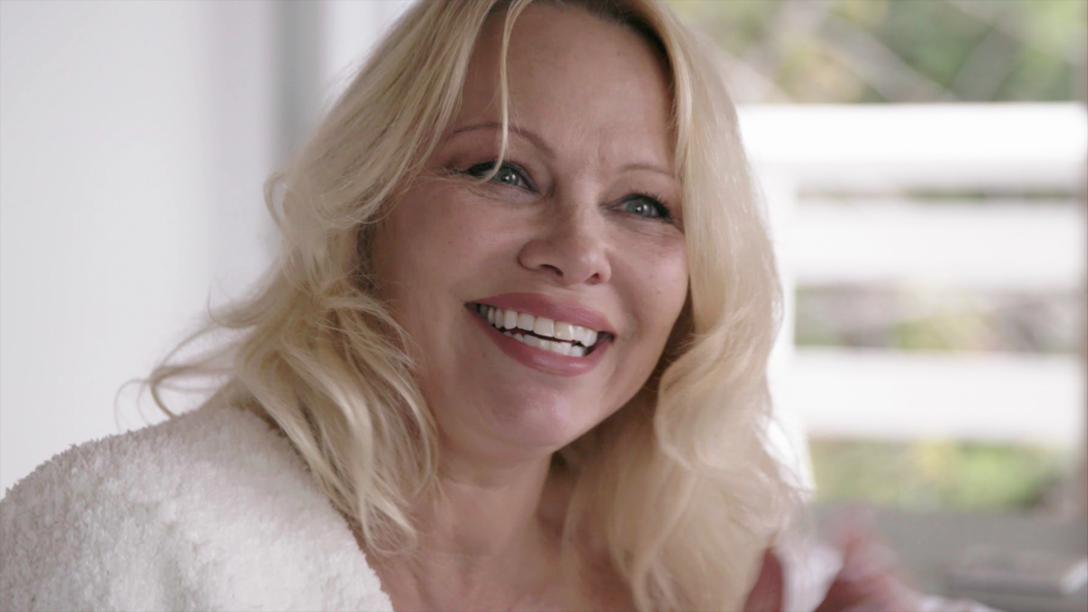 A smiling blond woman in "Pamela, a  Love Story."