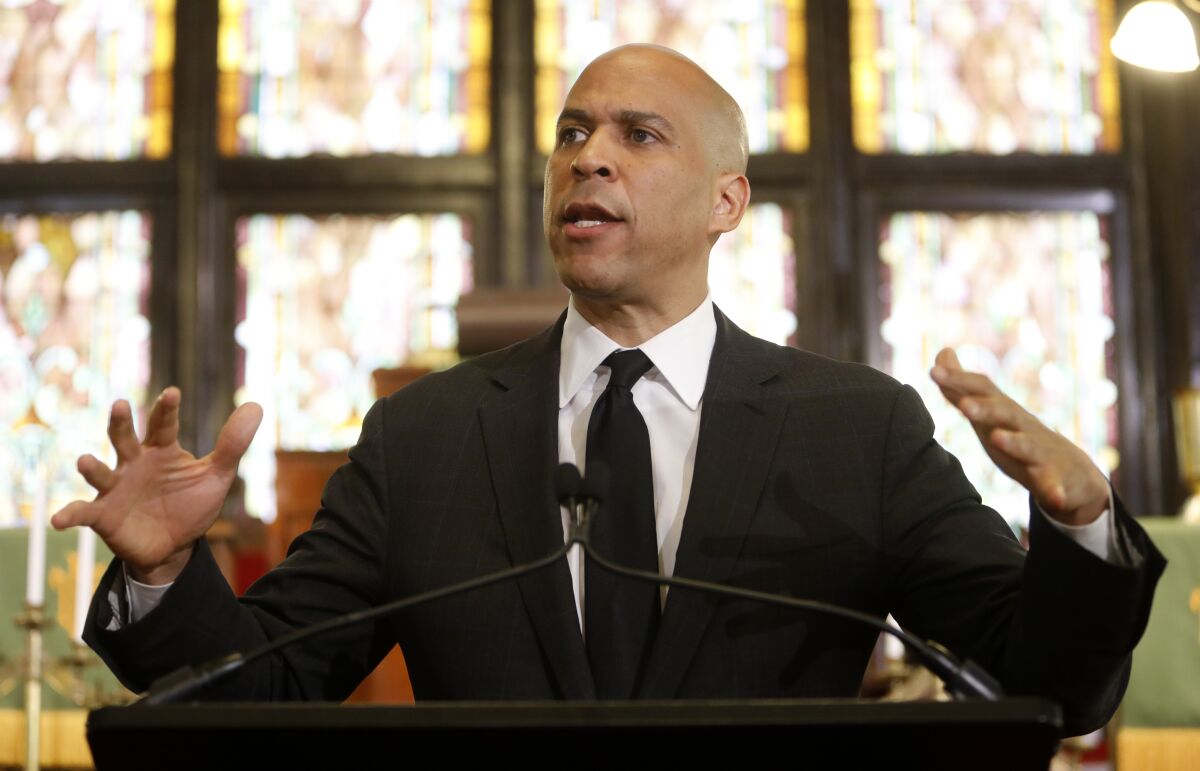 Democratic presidential candidate Cory Booker is on the verge of quitting the 2020 presidential race if he can't raise more money quickly, an aide says.
