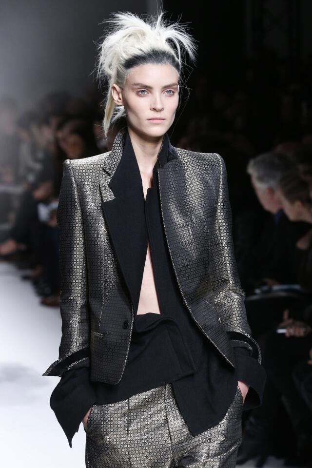 Haider Ackermann during the Fall/Winter 2013-2014 ready-to-wear collection show