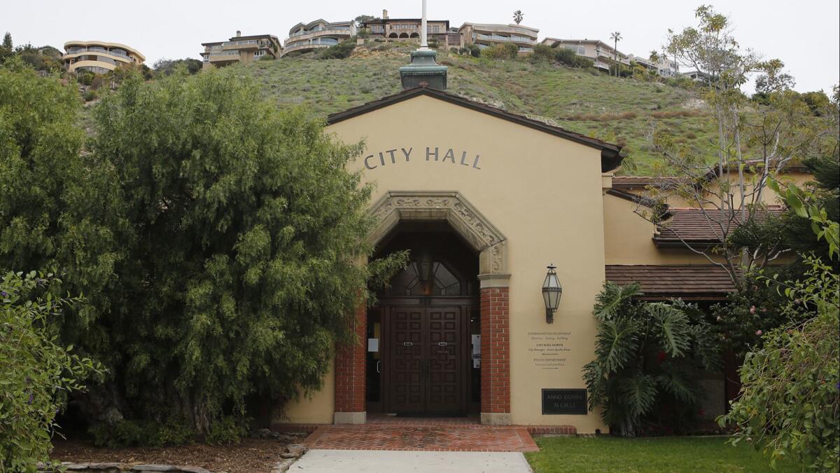 Laguna Beach City Hall is pictured.