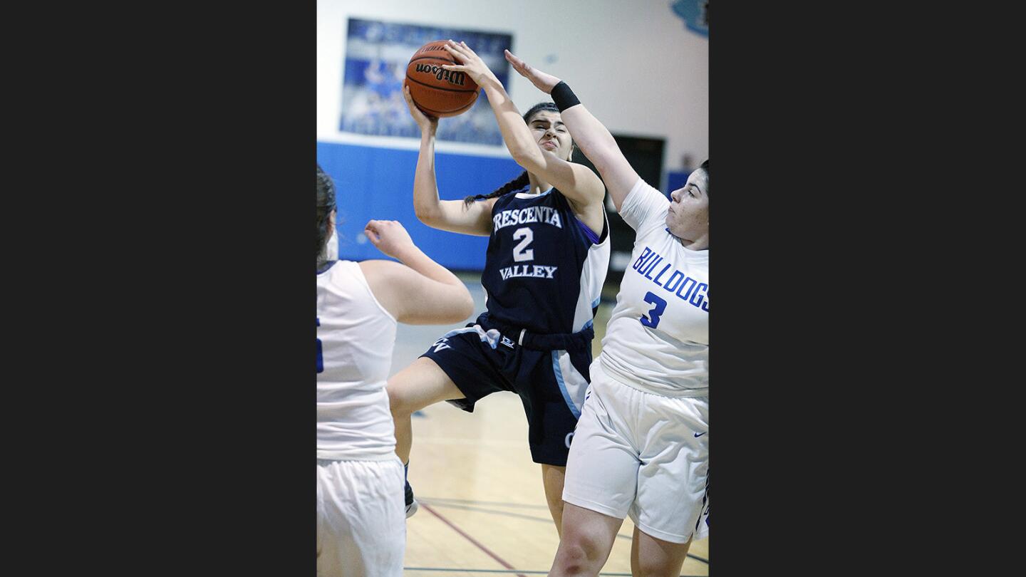 Photo Gallery: Crescenta Valley vs. Burbank in Pacific League girls' basketball