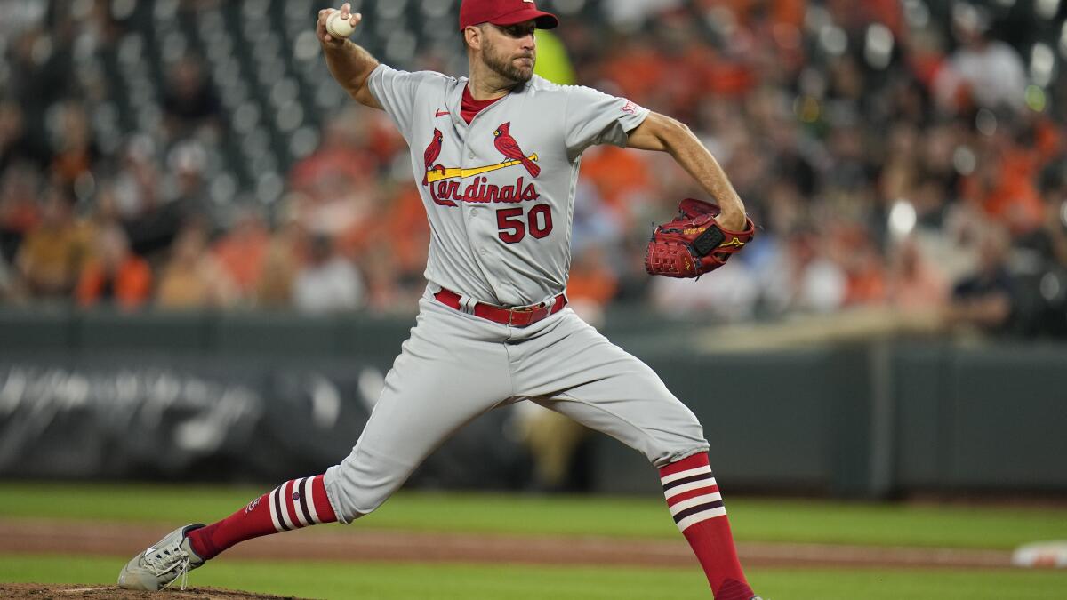 Adam Wainwright finally earns his 199th victory, and Cardinals top  AL-leading Orioles 5-2 MLB - Bally Sports