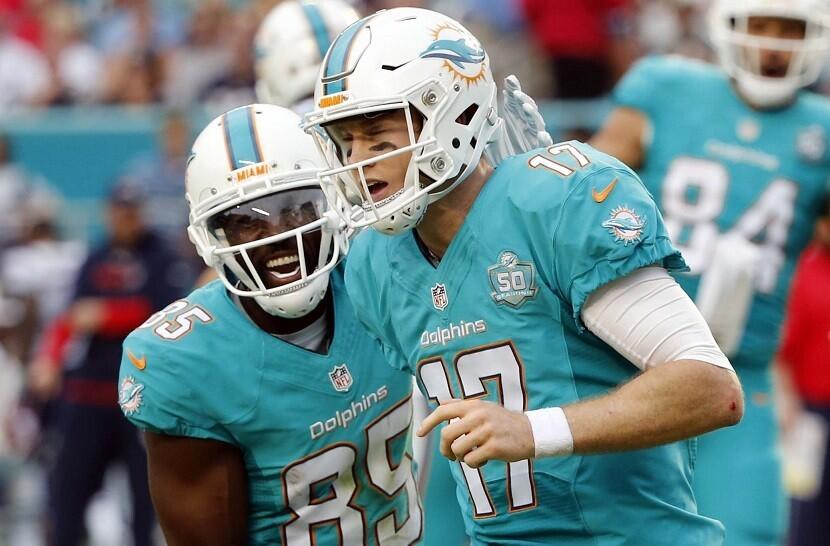 Tannehill completed 25-of-38 passes, throwing for 350 yards and two touchdowns in his 64th NFL start. The Patriots kept giving Miami's offense a single safety high look and Tannehill consistently pulled the trigger, throwing aggressive passes which the Dolphins capitalized on for a change. -- Omar Kelly
