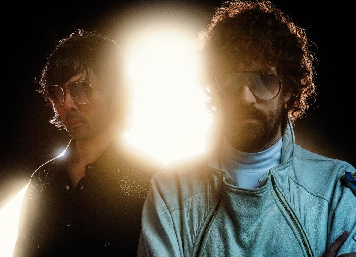 French electronic duo Justice returns to the Coachella Valley Music and Arts Festival on Friday, April 12, 2024.