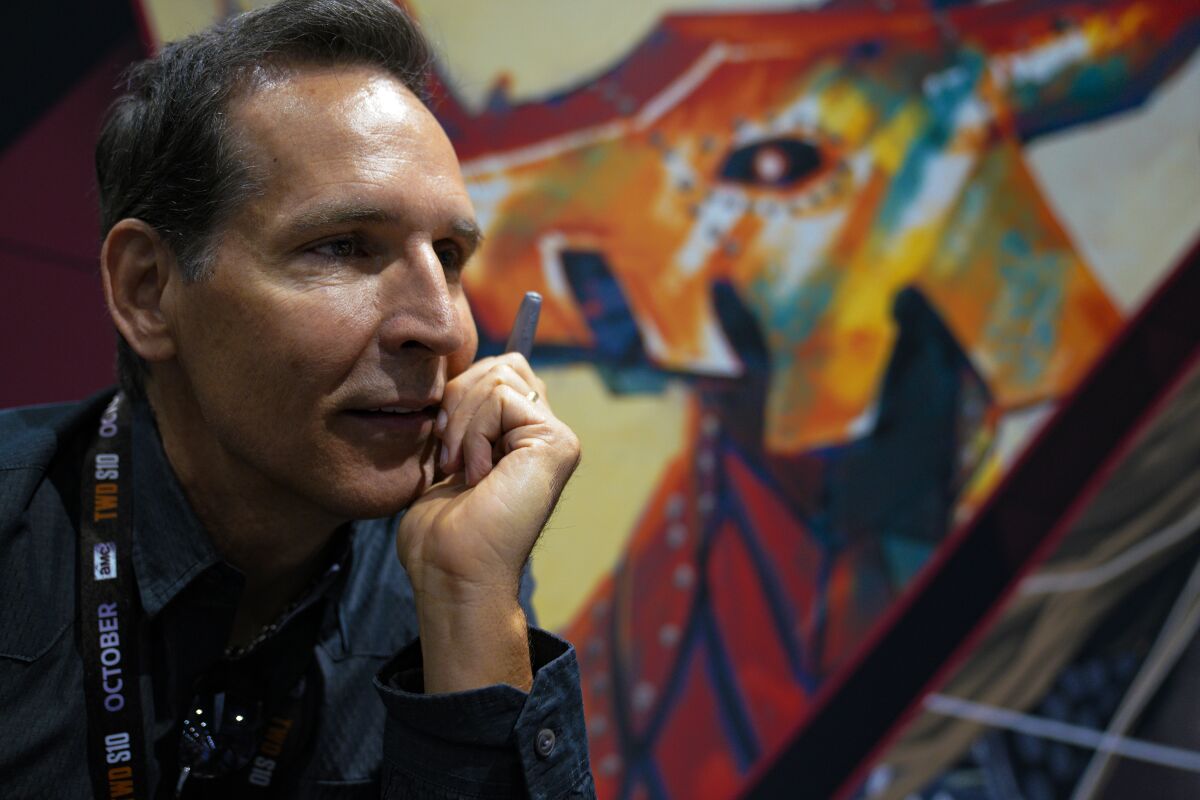 Todd McFarlane, the creator of Spawn and the artist behind Venom, spoke with a news reporters on Thursday at Comic-Con International.
