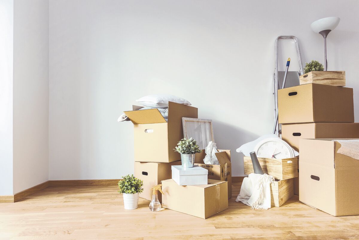 Keep essential items with you during moving day.
