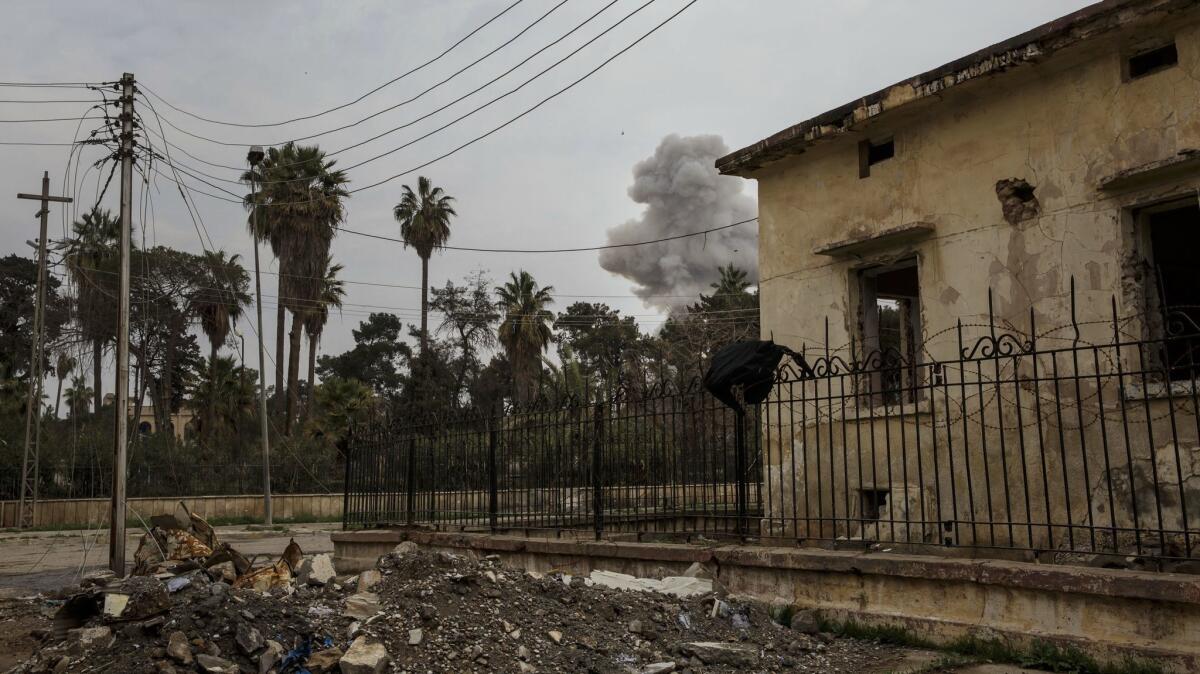 A vehicle-borne homemade explosive detonates in Mosul, Iraq.