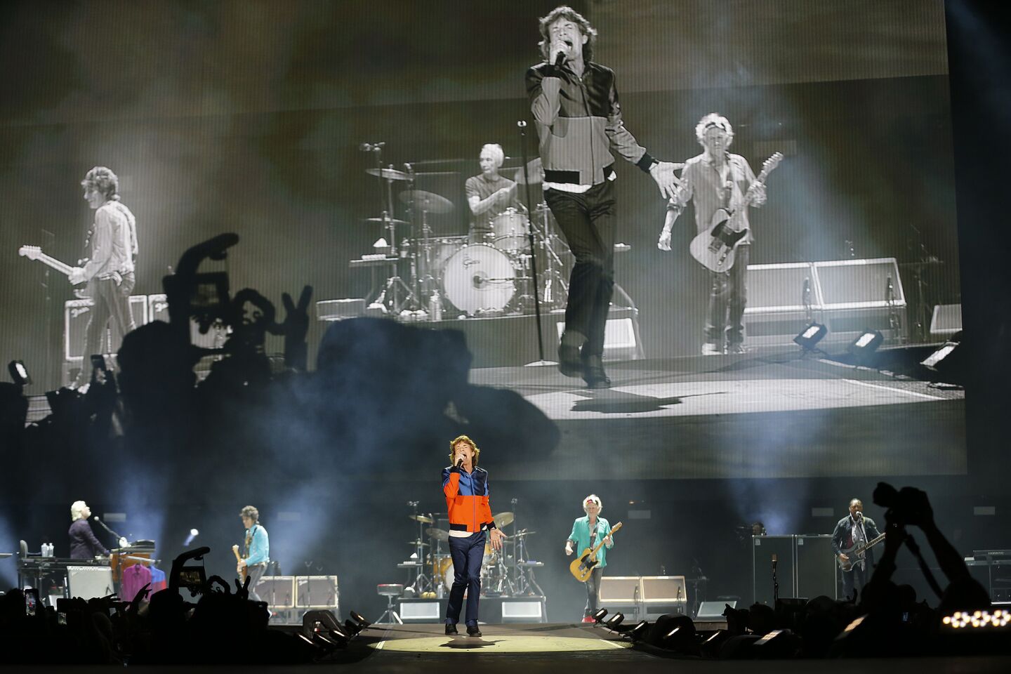 Mick Jagger and The Rolling Stones perform on the first day of the three-day Desert Trip.