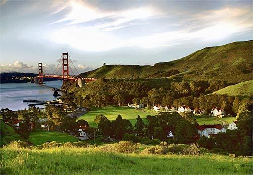 Cavallo Point, a new national park lodge near Sausalito, overlooks San Francisco Bay and is within walking distance of the Golden Gate Bridge. The resort, which includes an upscale hotel, restaurant, lounge, spa and environmental institute, opened in July.