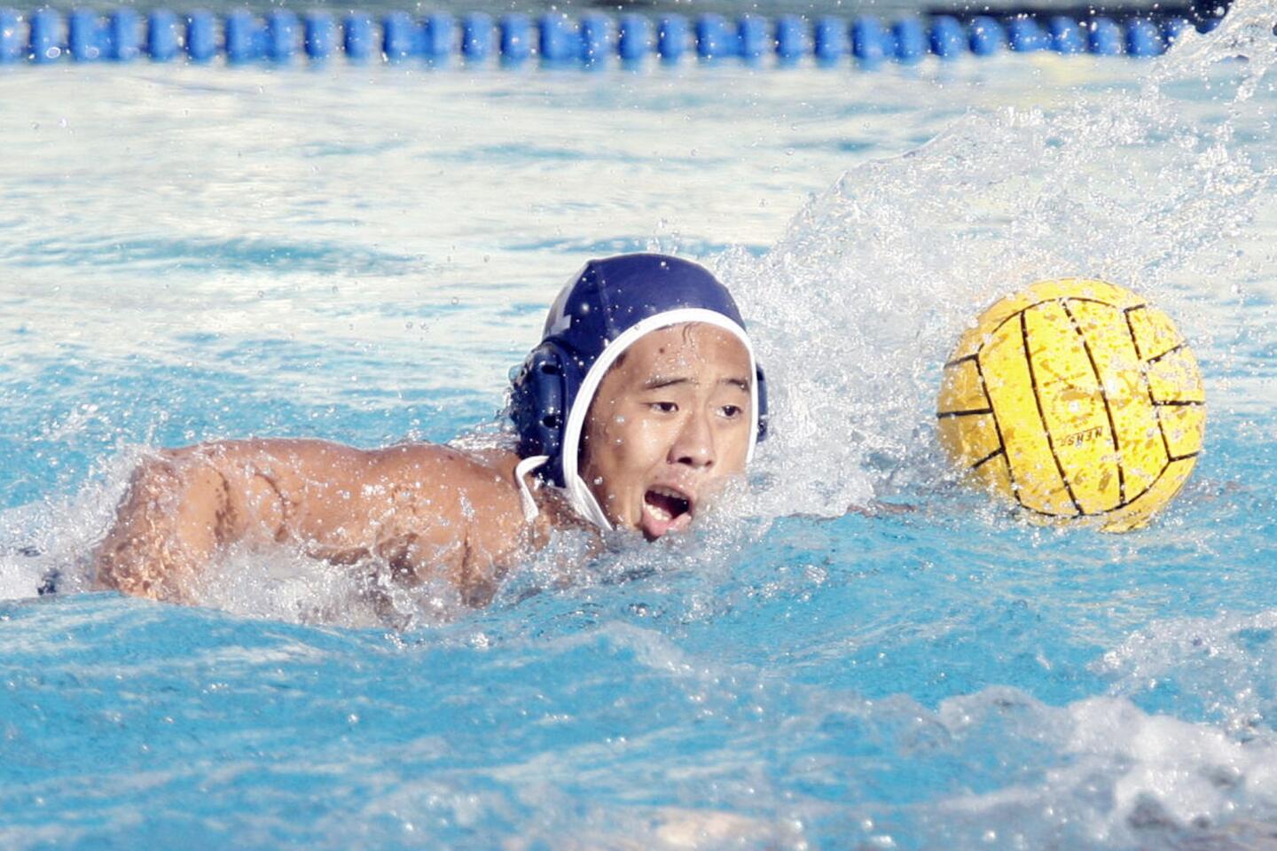 CV's Daniel Park takes possession over the ball during a match against Cerritos at PCC on Wednesday, October 3, 2012.