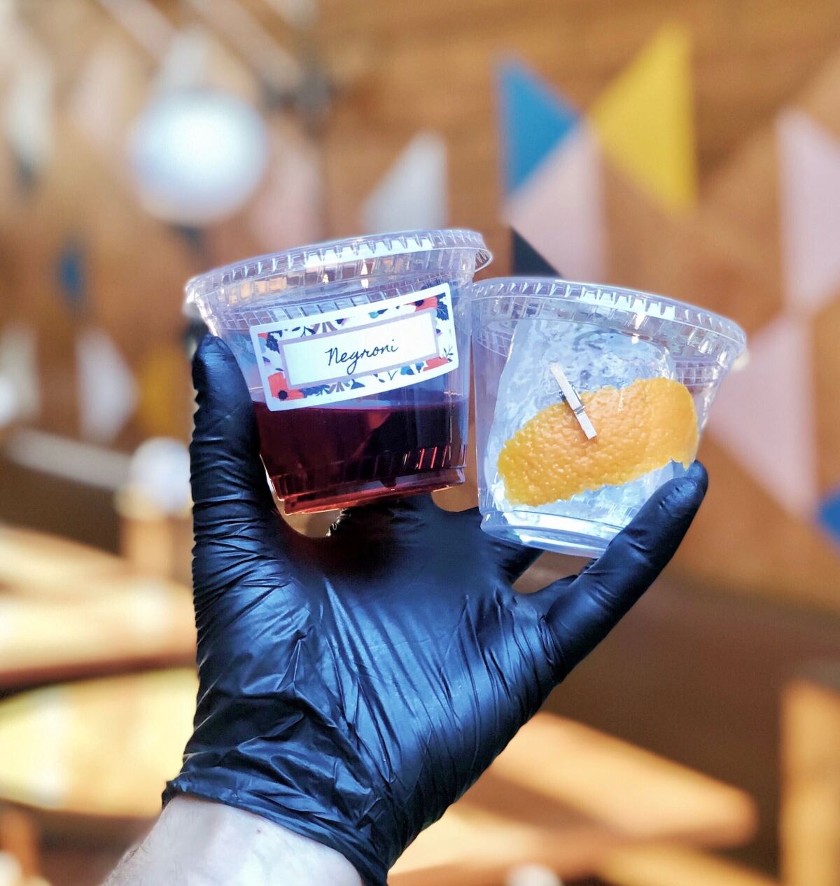 A Negroni to-go from Madison on Park.