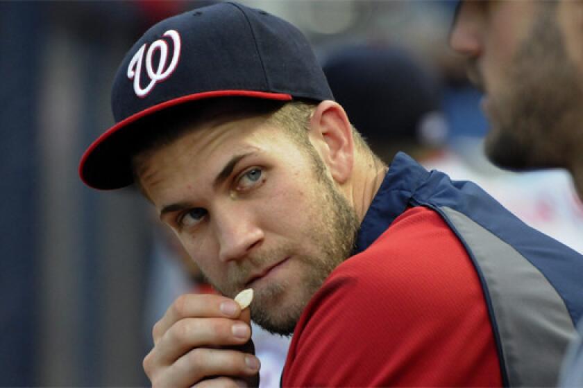 Washington center fielder Bryce Harper was put on the disabled list Saturday, retroactive to May 27.