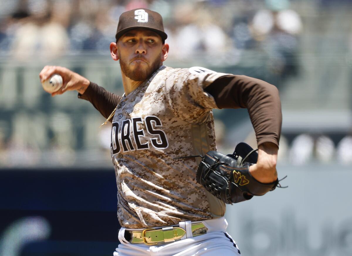 Padres starter Joe Musgrove out for extended period after MRI