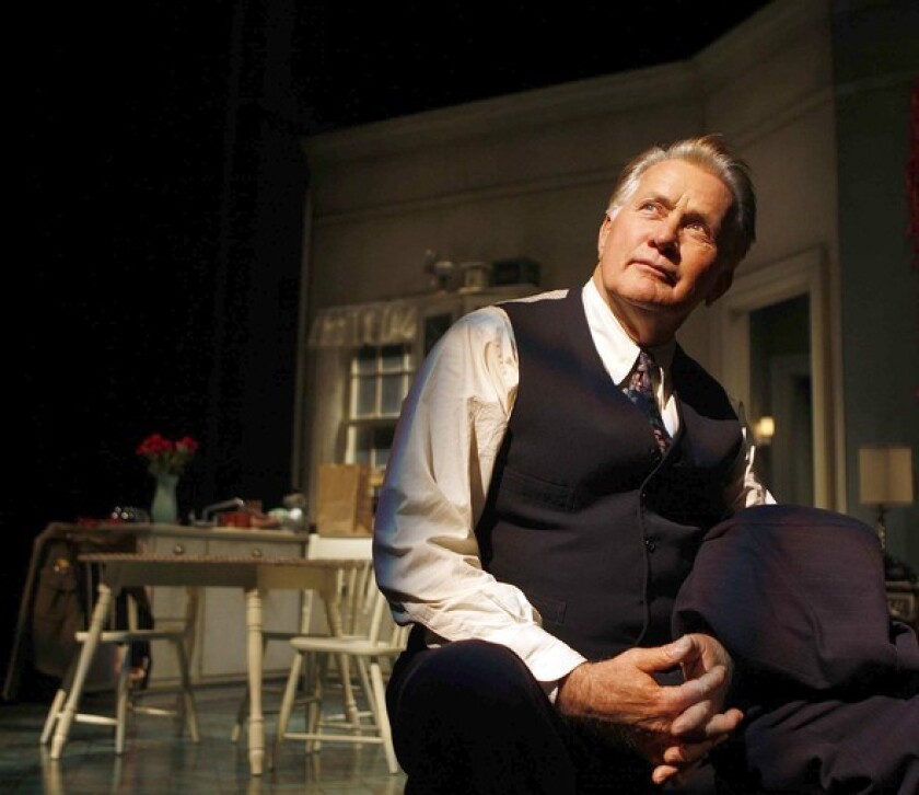 Actor Martin Sheen gets back to the stage for the production of "The Subject Was Roses" at the Mark Taper Theatre in downtown Los Angeles.