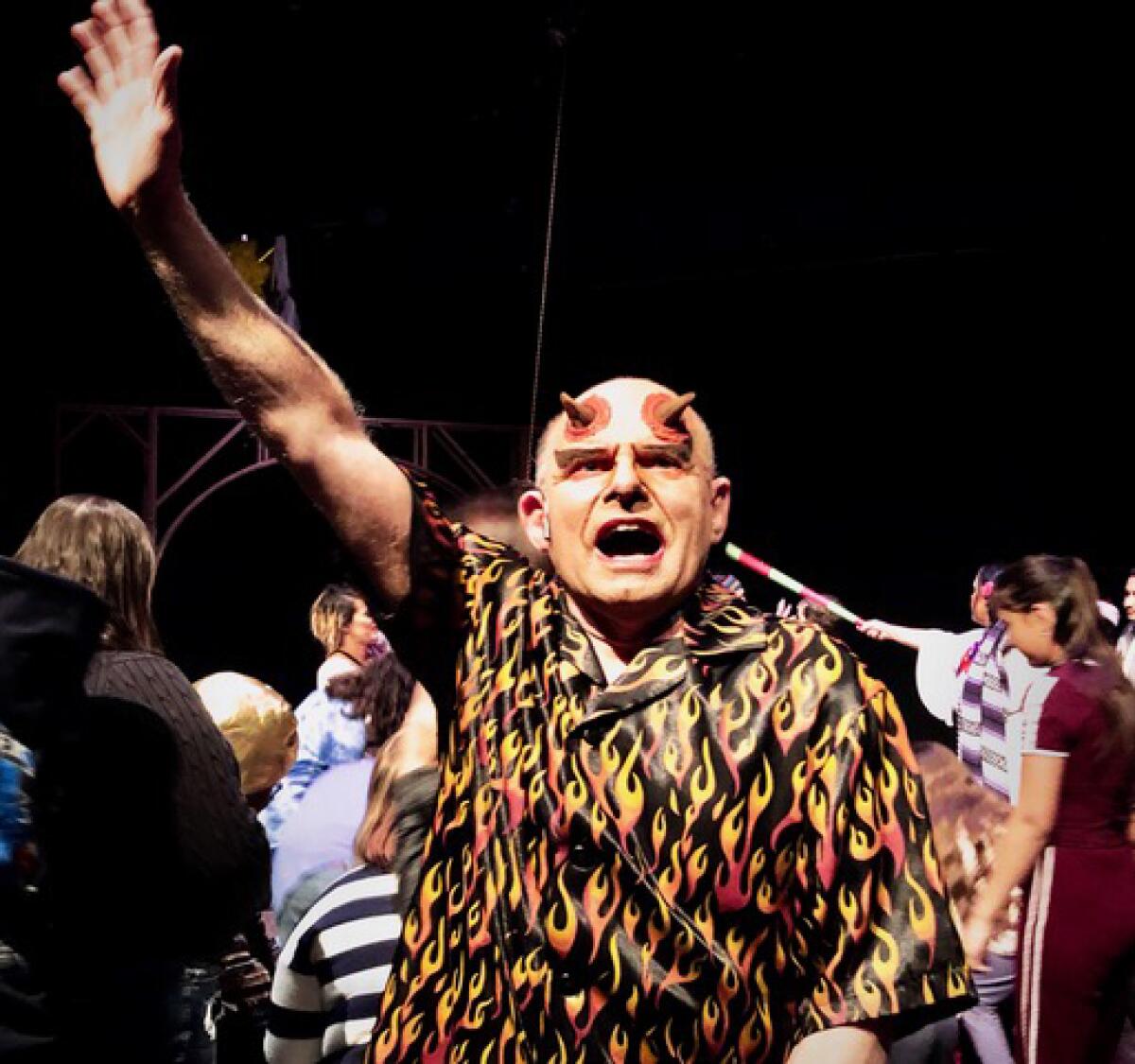 Timothy Evans as Satan in Teatro Mascara Magica's 2019 "La Pastorela: A Shepherd's Play."