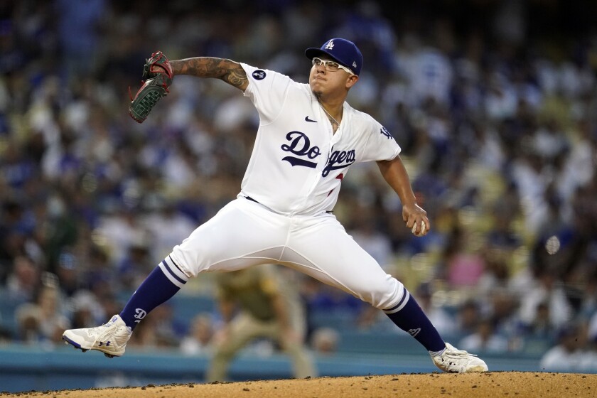 Le partant des Dodgers Julio Urías a concédé un point en six manches contre les Padres.