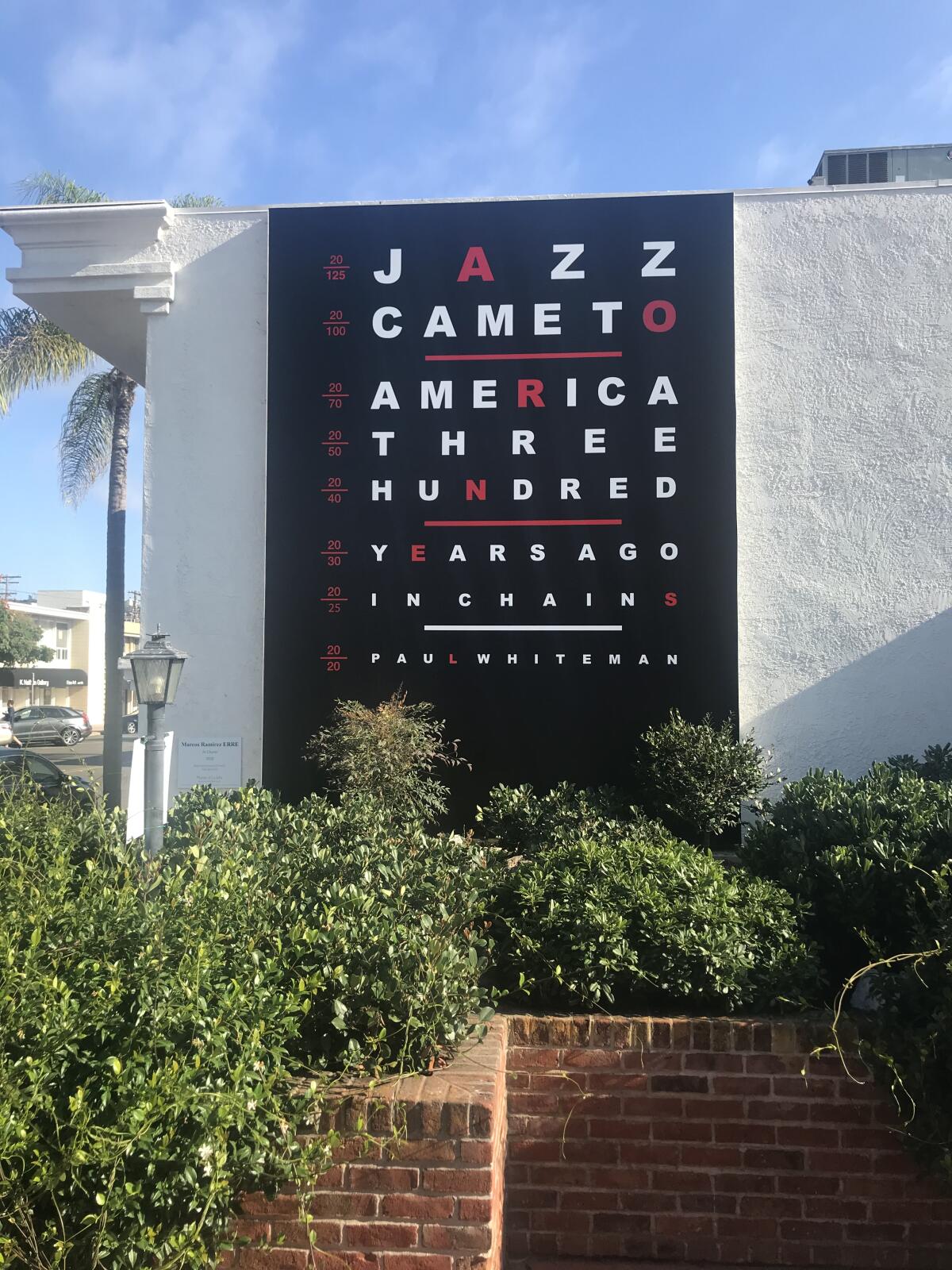"In Chains" by Marcos Ramirez ERRE is the latest installation in the Murals of La Jolla program and the second by ERRE.